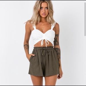 Princess Polly Wheatly Shorts Khaki